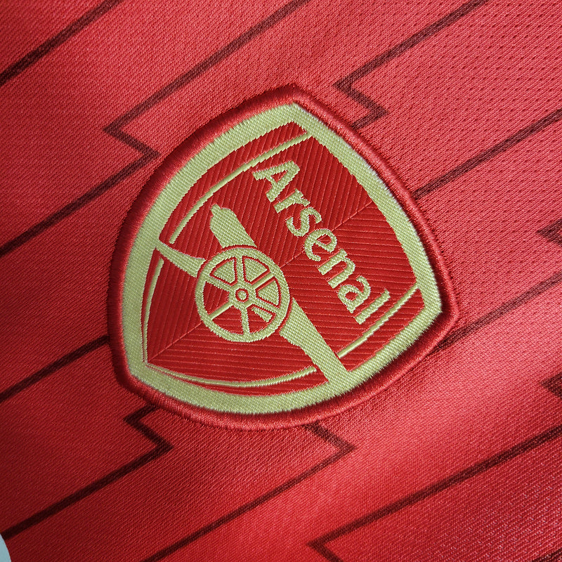 Kit Infantil Arsenal 23/24 Adidas - Vermelho/Branco